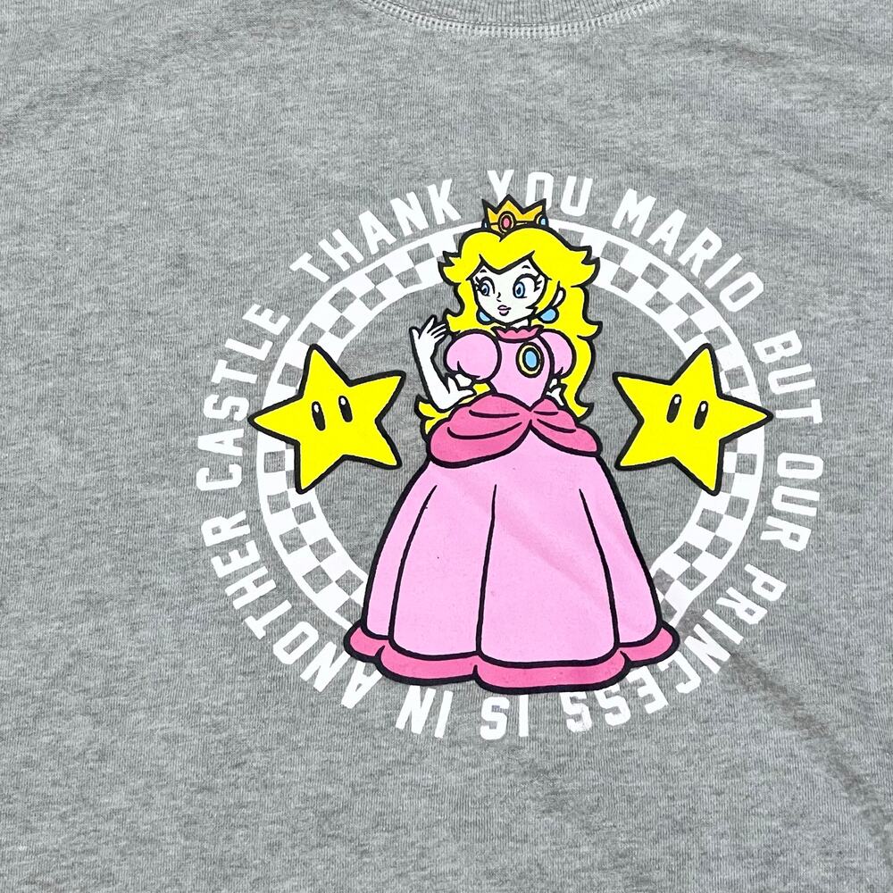 Vans x Nintendo Princess Peach Fleece Sweatshirt Grey Small Super Mario New - Picture 6 of 13